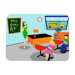 Magnet flexible de l'enseignant rétro