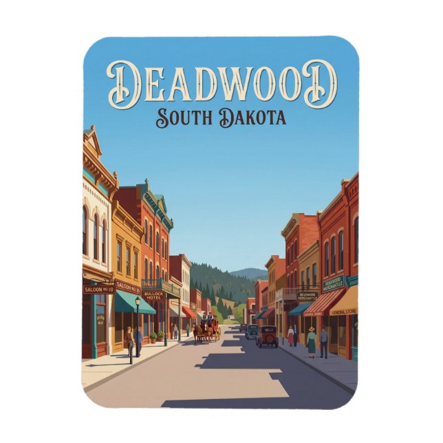 Magnet Flexible Deadwood Dakota du Sud (Vertical)