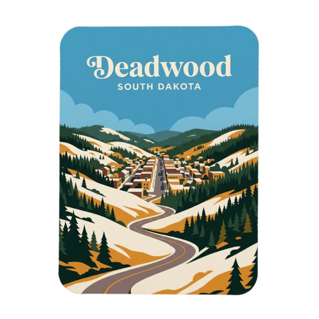 Magnet Flexible Deadwood Dakota du Sud (Vertical)