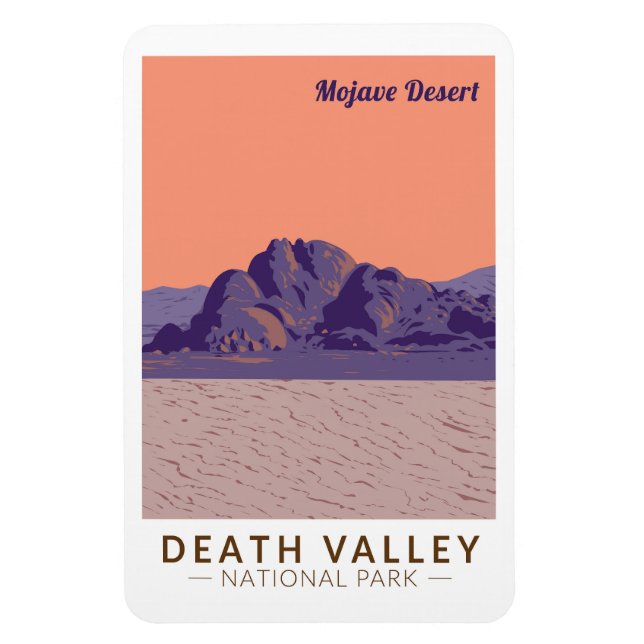 Magnet Flexible Death Valley National Park Mojave Desert Travel (Vertical)