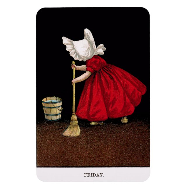 Magnet Flexible Début des années 1900 Vendredi Sunbonnet Sue Magne (Vertical)