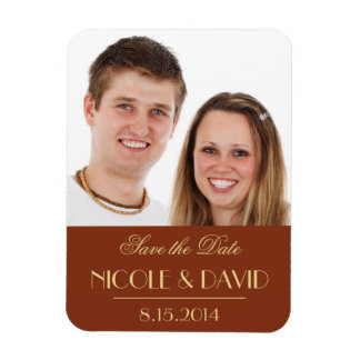 Magnet Flexible Décadent Déco élégant mariage rouge enregistrer la