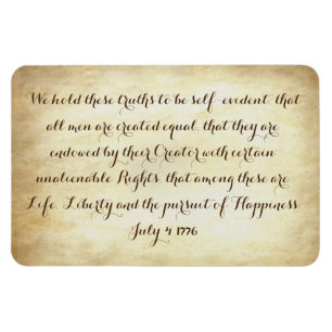 Magnet Flexible Déclaration d'indépendance des États-Unis de 1776