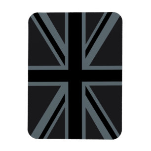 Magnet Flexible Décor noir Union Jack British