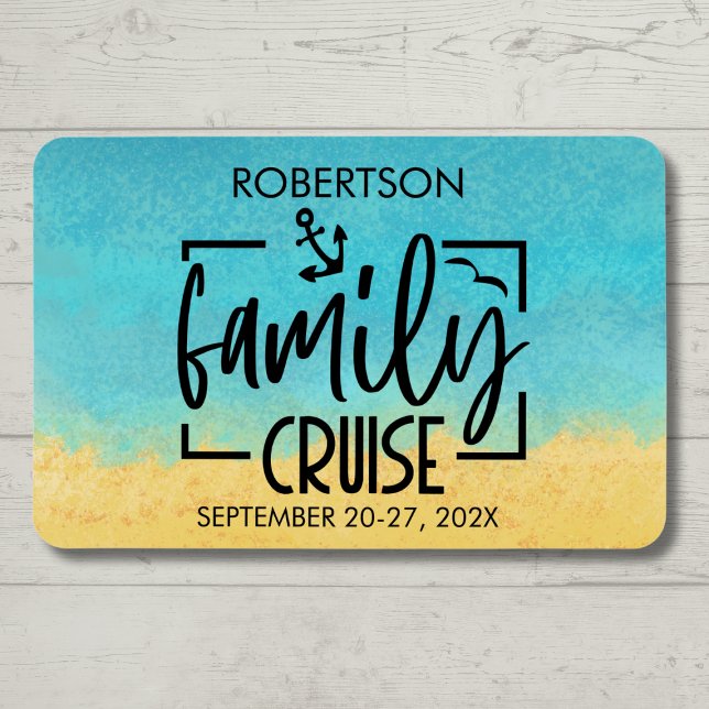 Magnet Flexible Décoration des portes de croisière en famille (Family Cruise Magnet - Cruise Door Decoration Idea)