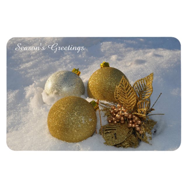 Magnet Flexible Décorations de Noël aimant texte personnalisé (Horizontal)