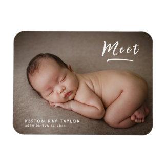 Magnet Flexible Découvrez la mémoire moderne bébé photo Keepsaké c