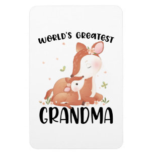 Magnet Flexible Deer Doe et la plus grande grand grand-mère du mon