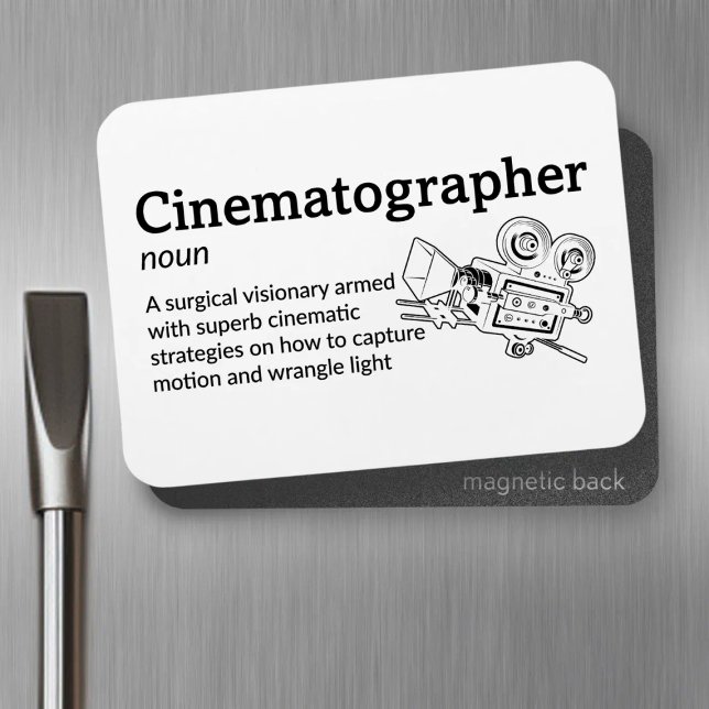 Magnet Flexible Définition du cinématographe - DP 3" x 4" Flex (Créateur téléchargé)