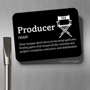 Magnet Flexible Définition du producteur - cinéaste Flex 3" x 4"