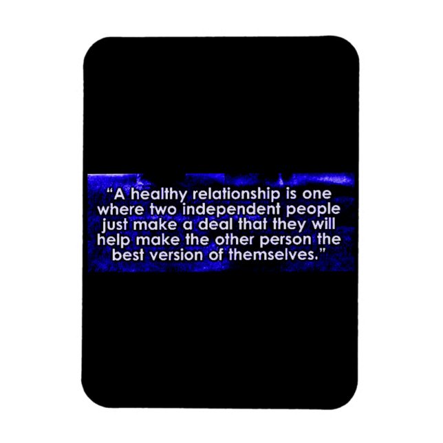 MAGNET FLEXIBLE DÉFINITION D'UNE CITATION DE RELATION SAINE (Vertical)