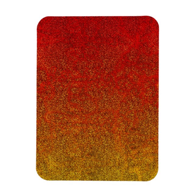 Magnet Flexible Dégradé de la Parties scintillant de flamme tombée (Vertical)