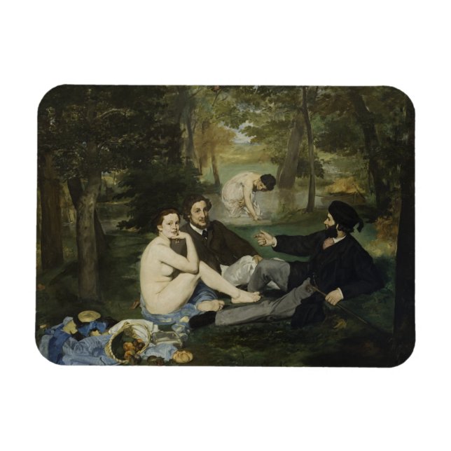 Magnet Flexible Déjeuner sur l'herbe par Edouard Manet (Horizontal)