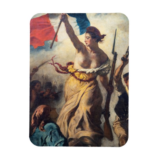 Magnet Flexible Delacroix - La Liberté guidant le peuple Gros plan (Vertical)