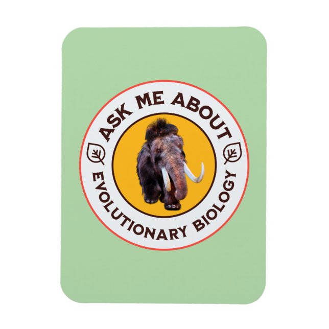 Magnet Flexible Demandez-moi à propos de la biologie évolutionnair (Vertical)