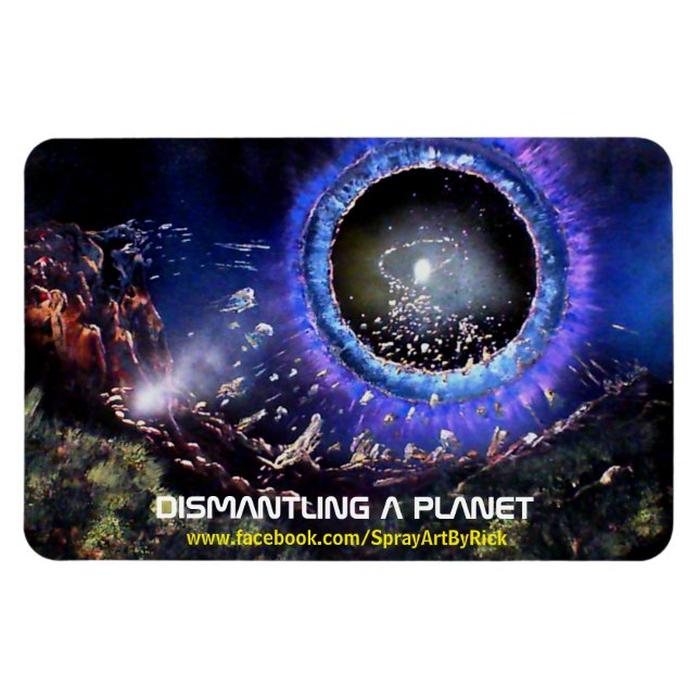 Magnet Flexible Démantèlement d'une planète (Horizontal)