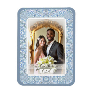 Magnet Flexible Dentelle en céramique bleu clair