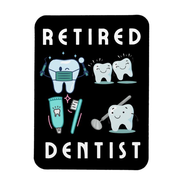 Magnet Flexible dentiste à la retraite  (Vertical)