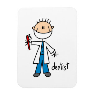Magnet Flexible Dentiste Bonhomme Allumette