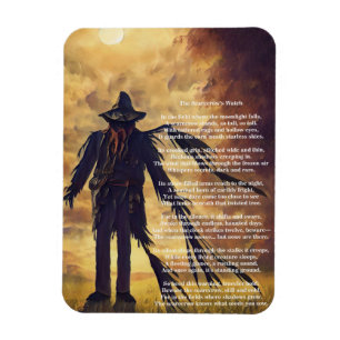 Magnet Flexible Déplaisant Scarecrow sombre art et poème