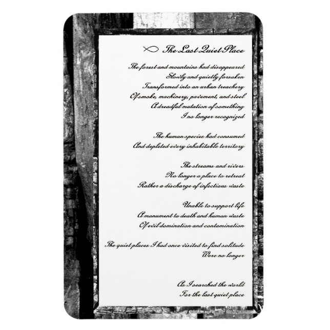 Magnet Flexible Dernier endroit calme (Vertical)