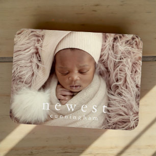 Magnet Flexible Dernier membre de la famille Faire-part de naissan