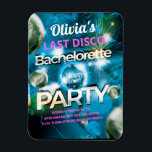 Magnet Flexible Dernière soirée de bachelorette Disco<br><div class="desc">Fun Last Disco Retro Bachelorette Party to get the Party Celebrate and honor the bride to be a vintage retro disco inspired party theme. Great way to get the party start ! "Invite bridesmaids,  family and friends to a mémorable bachelorette party" - Disco Style !</div>