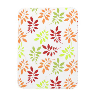 Magnet Flexible Des feuilles d'automne colorées dans des tons chau