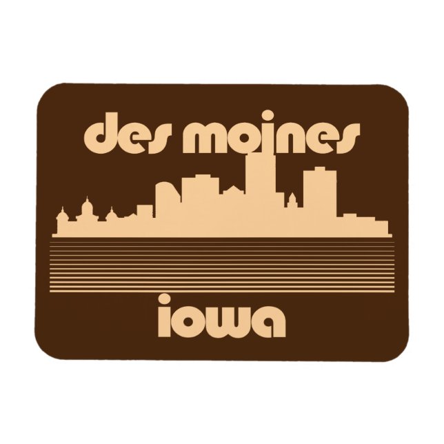 Magnet Flexible Des Moines, Iowa (Horizontal)