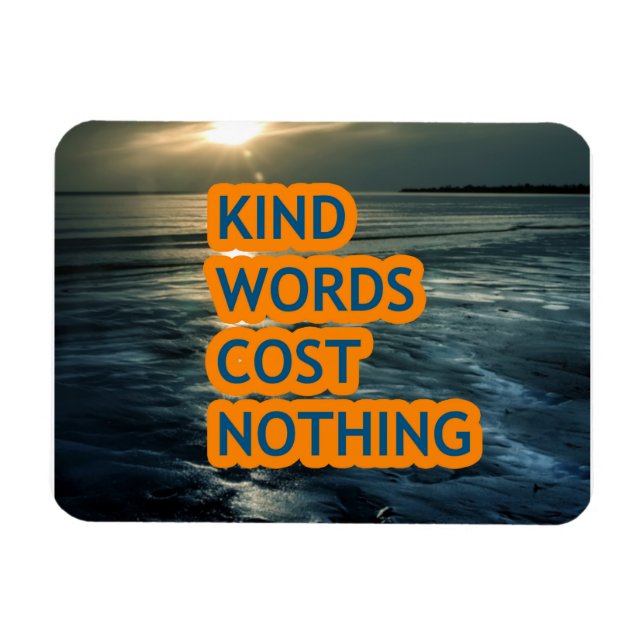 Magnet Flexible Des mots qui ne coûtent rien (Horizontal)