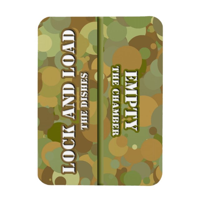 Magnet Flexible Desert Camo Lock n Load Dishwasher (Vertical)