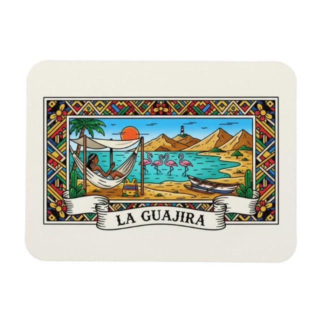 Magnet Flexible Désert de La Guajira en Colombie (Horizontal)