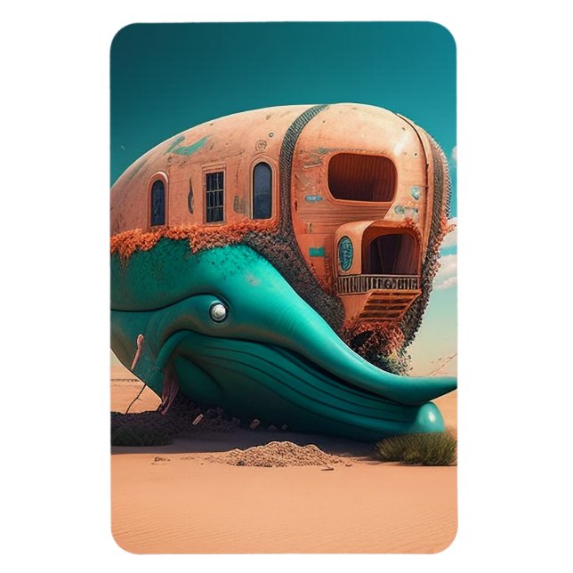 Magnet Flexible Desert whale house (Vertical)