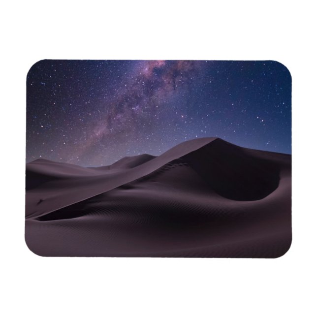Magnet Flexible Deserts | Milky Way Starry Sky Sand Dune Dubai (Horizontal)
