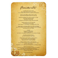 Desiderata "Choses désirées" sur Parchemin Vintage