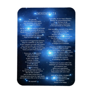 Magnet Flexible Desiderata sur la galaxie de Pleiades