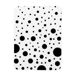 Magnet Flexible Design Cercle noir et blanc