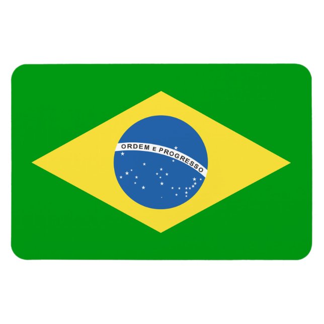 Magnet Flexible Design de Brazil Flag (Horizontal)