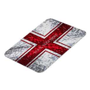 Magnet Flexible Design de mosaïque du drapeau anglais
