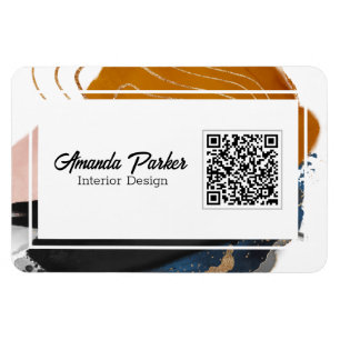Magnet Flexible Design d'intérieur Simple moderne Abstrait QR Code