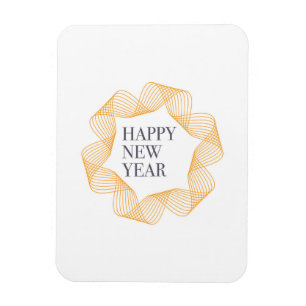 Magnet Flexible Design élégant et simple de "Bonne année"