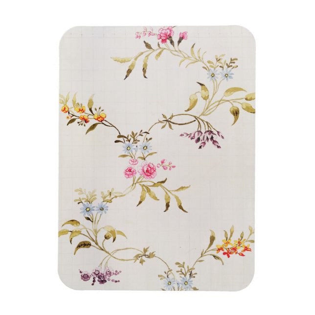 Magnet Flexible Design floral des oeillets et des roses pour une s (Vertical)