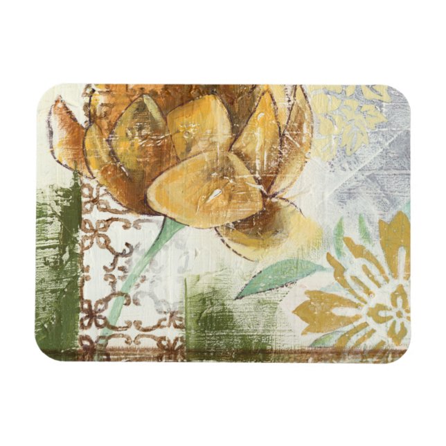 Magnet Flexible Design Fresque décoratif avec Fleur Globe (Horizontal)