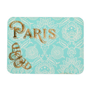 Magnet Flexible Design Gold vintage Paris