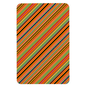 Magnet Flexible Design motif aztèque natif et coloré