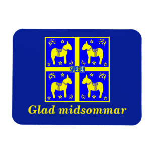 Magnet Flexible design scandinave, Glad midsommar personnalisé