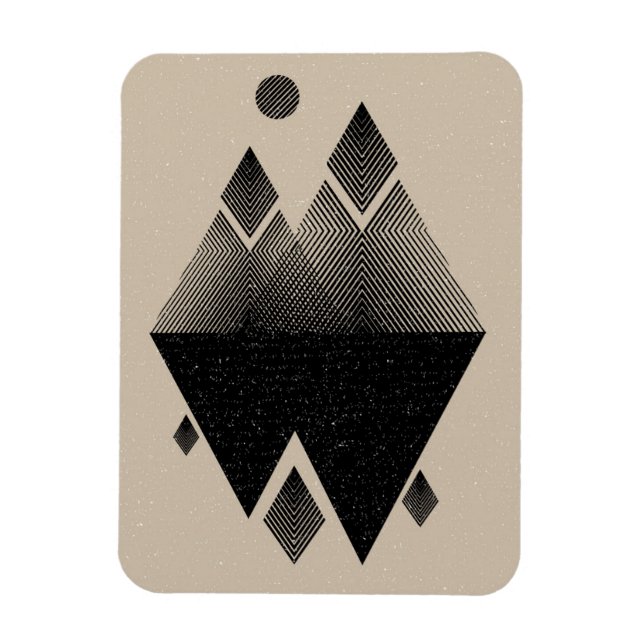 Magnet Flexible Design triangulaire inspiré des scandinaves (Vertical)