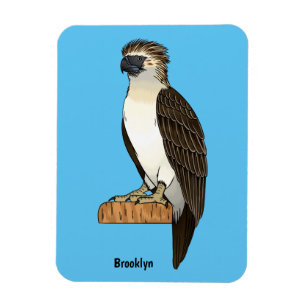 Magnet Flexible dessin animé d'aigle des Philippines