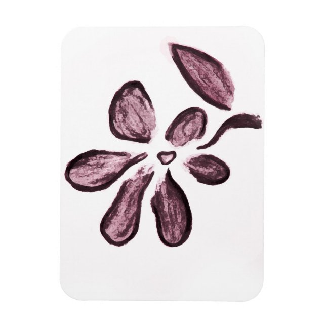 Magnet Flexible Dessin de fleurs (Vertical)
