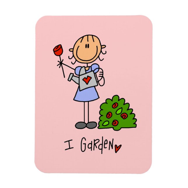 Magnet Flexible Dessin de jardinage à bâtons (Vertical)